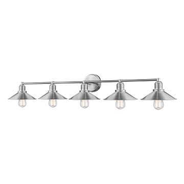 Z-Lite Casa 5-Light Bathroom Vanity Light In Brushed Nickel