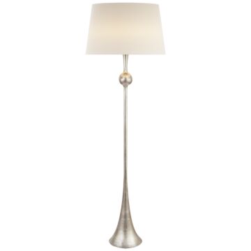 Dover  Floor Lamp in Burnished Silver Leaf by Visual Comfort Signature