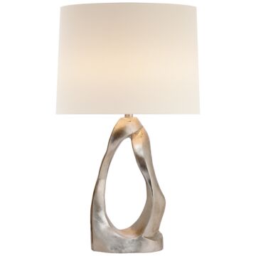Cannes Table Lamp in Burnished Silver Leaf by Visual Comfort Signature