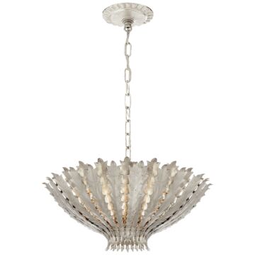 Hampton  Chandelier in Burnished Silver Leaf by Visual Comfort Signature