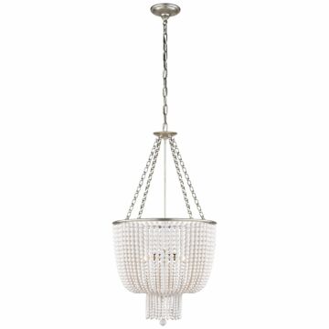 Jacqueline  Chandelier in Burnished Silver Leaf by Visual Comfort Signature