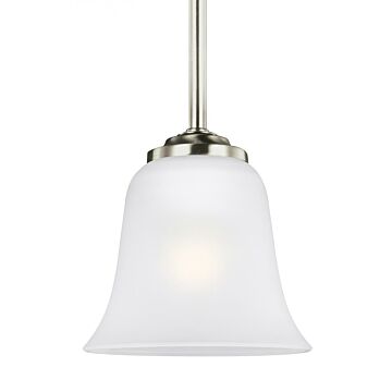 Generation Lighting Emmons Mini Pendant in Brushed Nickel