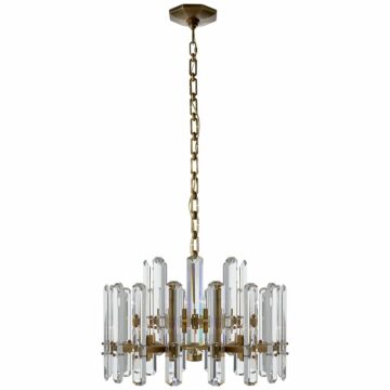Bonnington  Chandelier in Hand-Rubbed Antique Brass by Visual Comfort Signature