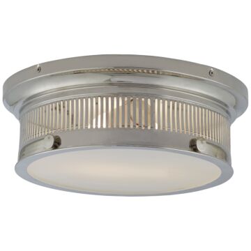 Alderly  Flush Mount in Polished Nickel by Visual Comfort Signature