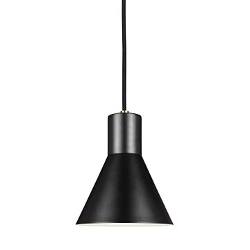 Generation Lighting Towner 9 Mini Pendant in Satin Brass