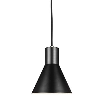 Generation Lighting Towner 9 Mini Pendant in Brushed Nickel