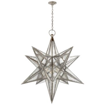 Moravian Star  Lantern in Burnished Silver Leaf by Visual Comfort Signature