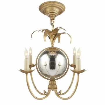 Gramercy  Chandelier in Gilded Iron by Visual Comfort Signature