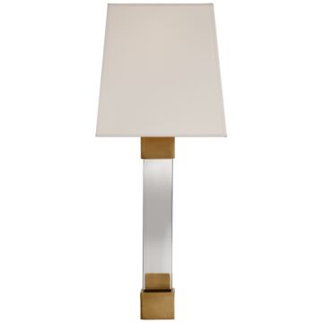 Edgar  Wall Sconce in Crystalith Brass by Visual Comfort Signature