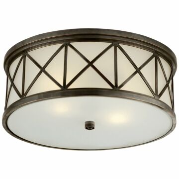 Montpelier  Flush Mount in Bronze by Visual Comfort Signature