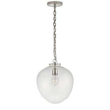 Katie Acorn  Pendant in Polished Nickel by Visual Comfort Signature