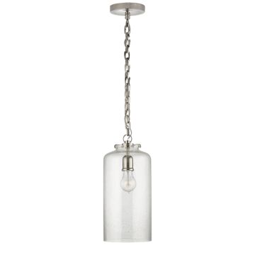 Katie Cylider  Pendant in Polished Nickel by Visual Comfort Signature