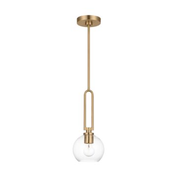 Codyn One Light Pendant in Satin Brass by Visual Comfort Studio