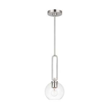 Codyn One Light Pendant in Brushed Nickel by Visual Comfort Studio