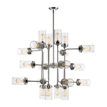 Z-Lite Calliope 20-Light Pendant Light In Polished Nickel