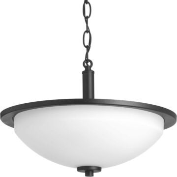 Replay 2-Light Semi-Flush Mount in Black