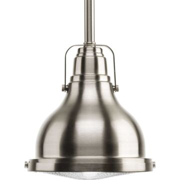 Fresnel Pendant LED 1-Light LED Pendant in Brushed Nickel