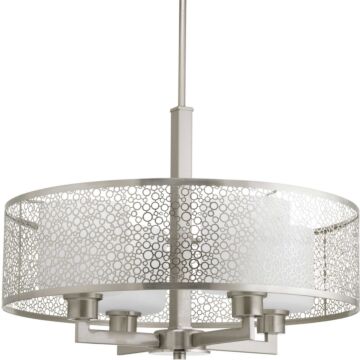 Mingle 4-Light Pendant in Brushed Nickel