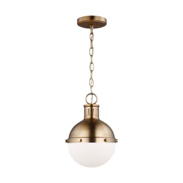 Hanks One Light Mini Pendant in Satin Brass by Visual Comfort Studio