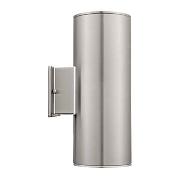 Ascoli Two Light Outdoor Wall Mount in Stainless Steel by Eglo USA