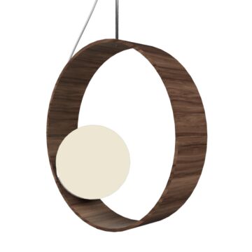Sfera 1-Light Pendant in American Walnut