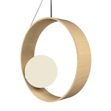 Sfera 1-Light Pendant in Maple