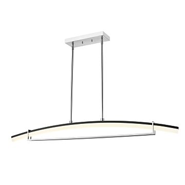 Z-Lite Arc 1-Light Chandelier In Chrome