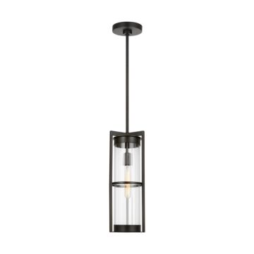 Alcona One Light Outdoor Pendant in Antique Bronze by Visual Comfort Studio