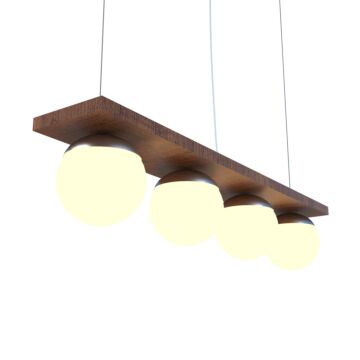 Sfera 4-Light Pendant in Imbuia
