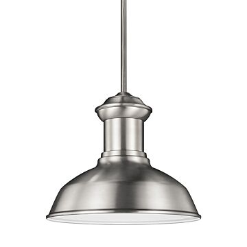 Generation Lighting Fredricksburg Outdoor Hanging Light in Satin Aluminum