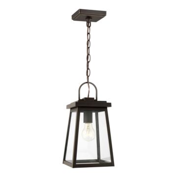 Founders One Light Outdoor Pendant in Antique Bronze by Visual Comfort Studio