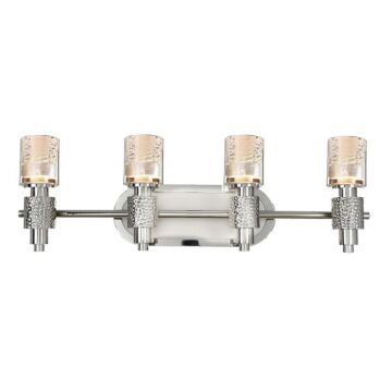 Ashington LED Bath in Polished Satin Nickel by Kalco