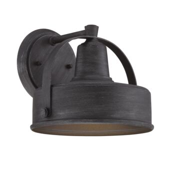 Portland-DS 1-Light Wall Lantern in Weathered Pewter