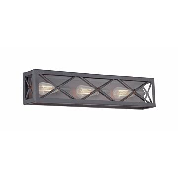 High Line 3-Light Bathroom Vanity Light Bar in Satin Bronze