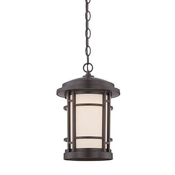 Barrister 1-Light LED Hanging Lantern in Burnished Bronze