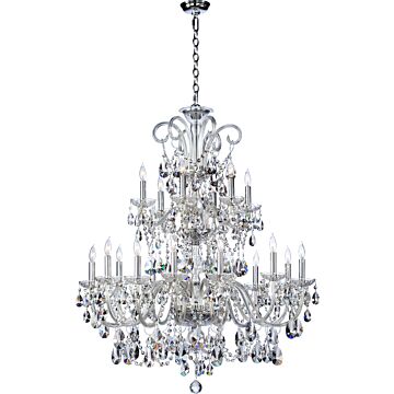 Bohemian Katerina 18 Light Chandelier in Chrome by Quorum International
