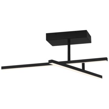 Duo LED SemiFlush Mount in Matte Black by Access