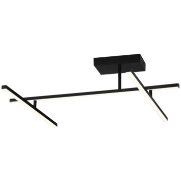 Duo LED SemiFlush Mount in Matte Black by Access