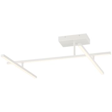 Duo LED SemiFlush Mount in Matte White by Access