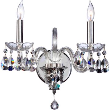 Bohemian Katerina Two Light Wall Bracket in Chrome by Quorum International