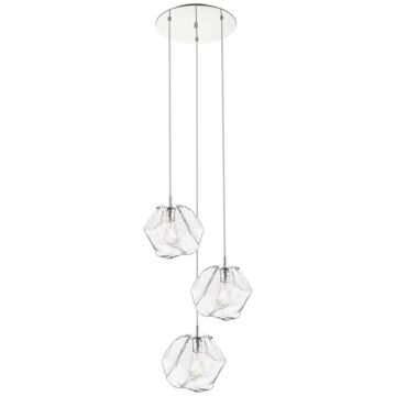Boulder LED Pendant in Mirrored Stainless Steel by Access
