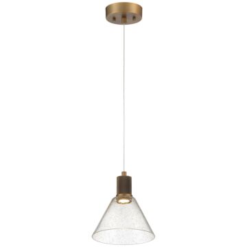 Port Nine Martini LED Pendant in Antique Brushed Brass by Access