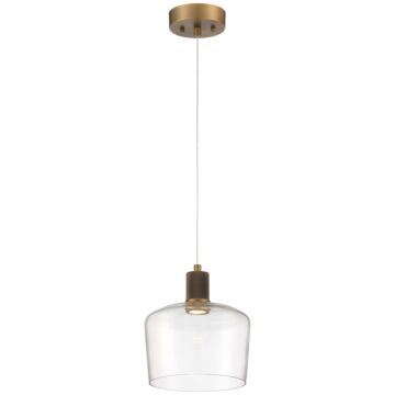 Port Nine Chardonnay LED Pendant in Antique Brushed Brass by Access