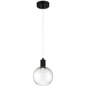 Port Nine Burgundy LED Pendant in Matte Black by Access