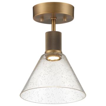 Port Nine Martini LED SemiFlush Mount in Antique Brushed Brass by Access