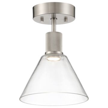 Port Nine Martini LED SemiFlush Mount in Brushed Steel by Access