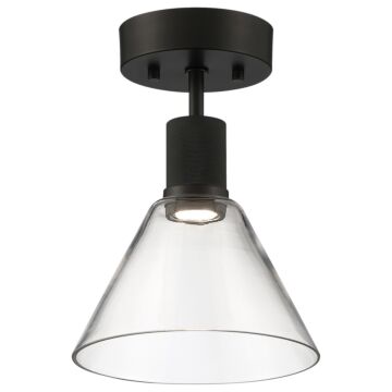Port Nine Martini LED SemiFlush Mount in Matte Black by Access