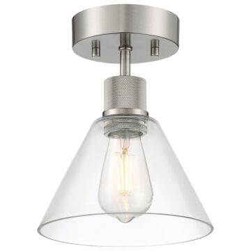 Port Nine Martini LED Semi Flush Mount in Brushed Steel by Access