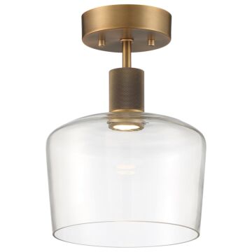 Port Nine Chardonnay LED SemiFlush Mount in Antique Brushed Brass by Access