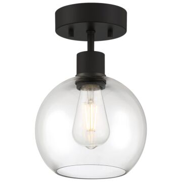 Port Nine Burgundy LED Semi Flush Mount in Matte Black by Access